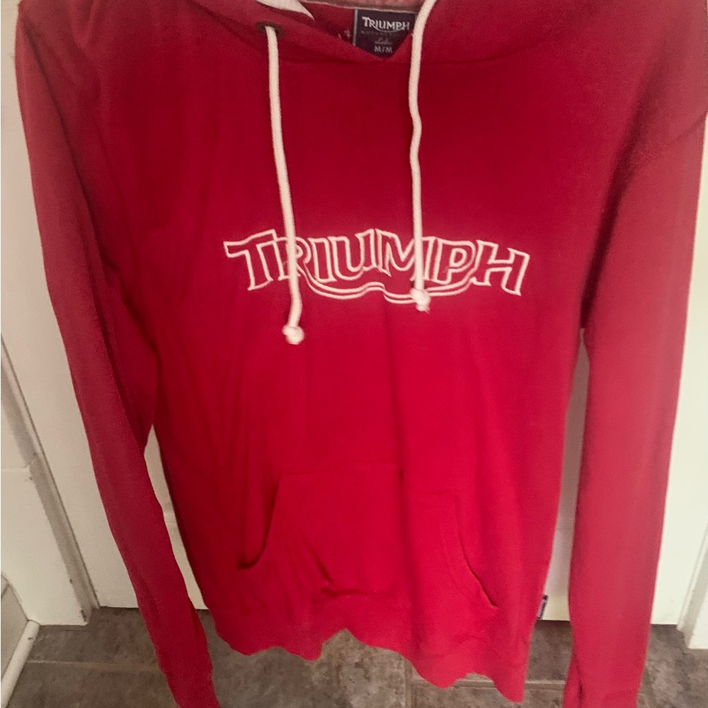 Red Medium Triumph hooded sweatshirt